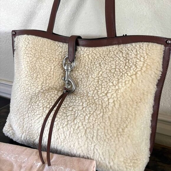 Rebecca Minkoff Handbags - Rebecca Minkoff Faux Shearling Tote Bag- NWT